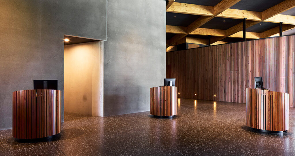 Aesthetic image of exposed concrete and polished concrete