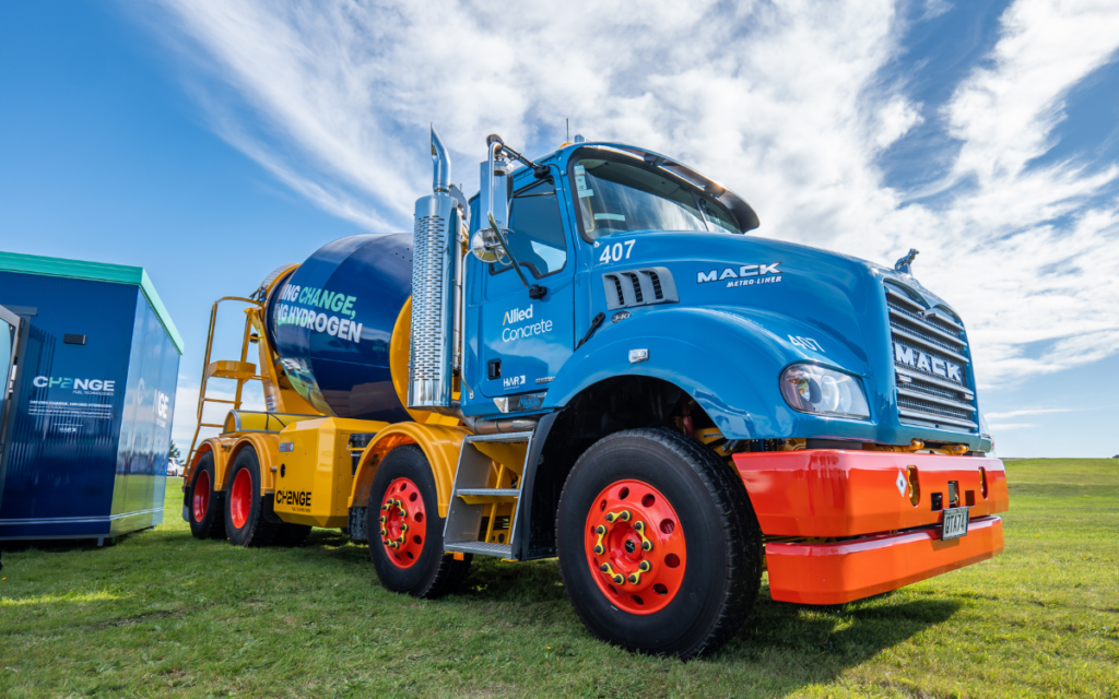 Allied Concrete’s Dual-Fuel Hydrogen Truck