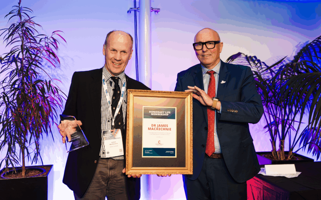 Honorary Life Membership for Dr James Mackechnie